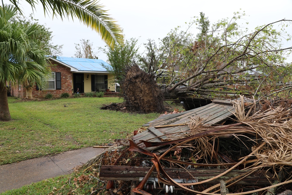 U.S. Army Corps of Engineers blue roofs stay intact post Hurricane Delta