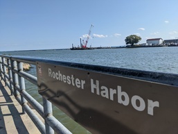 USACE-Buffalo District commander visits Rochester Harbor E. Pier repairs