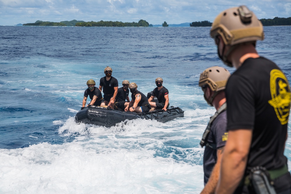 Mk VI Patrol Boats | CRRC Launch and Recovery Exercise