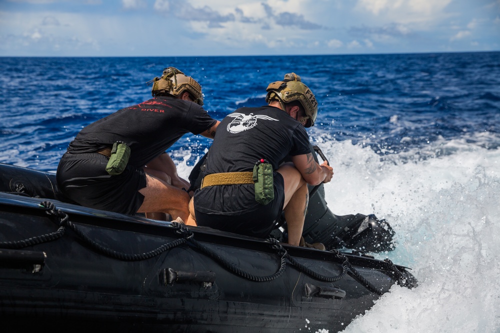 Mk VI Patrol Boats | CRRC Launch and Recovery Exercise