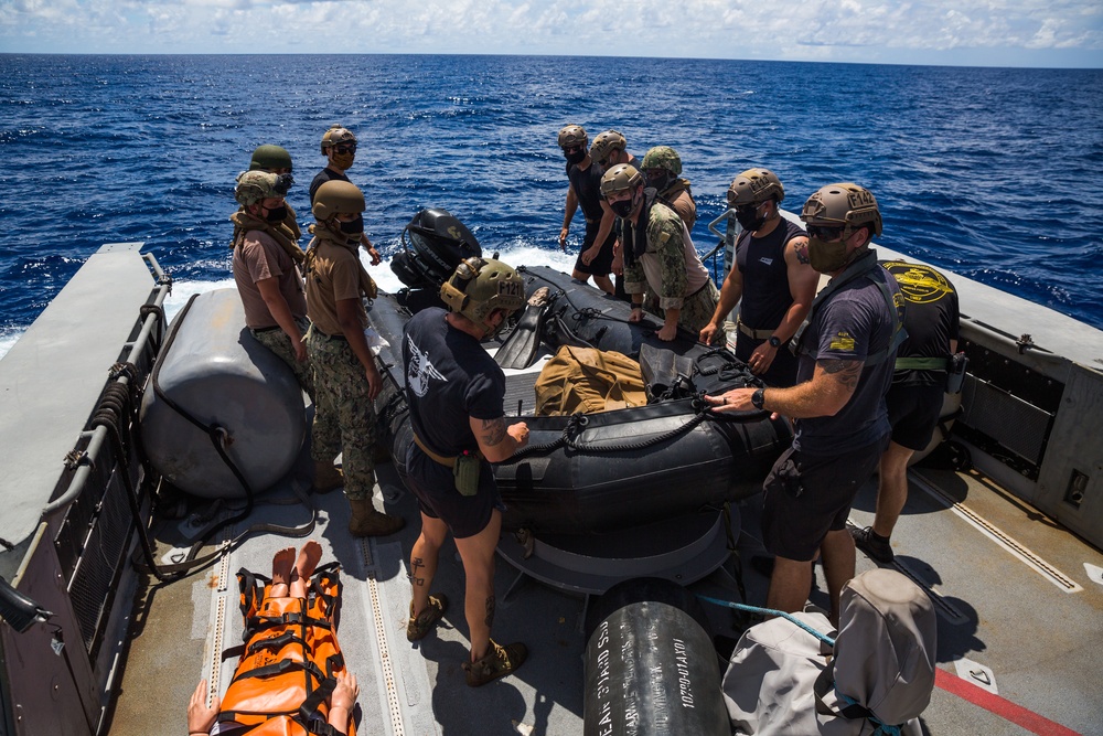 Mk VI Patrol Boats | CRRC Launch and Recovery Exercise