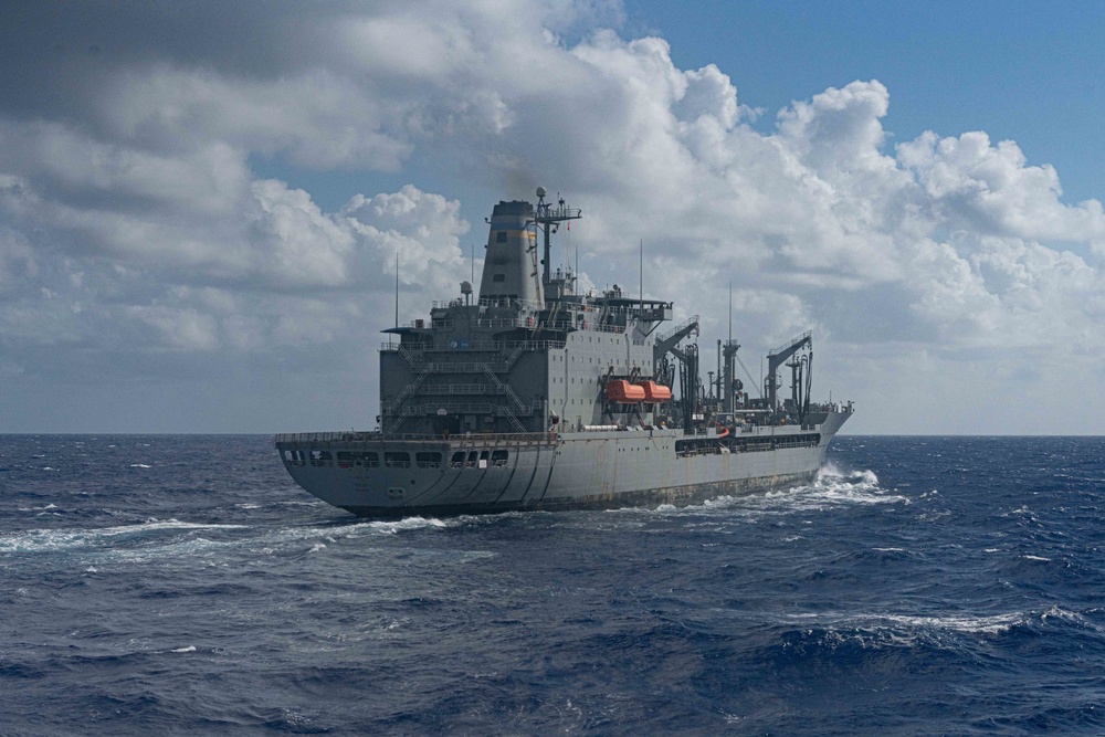 USS Halsey Conducts a Replenishment-at-sea