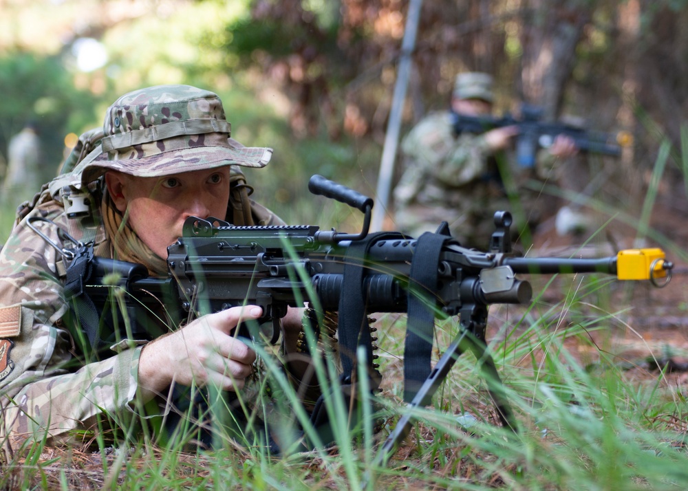 Security Forces Airmen Patrol Camp Kong