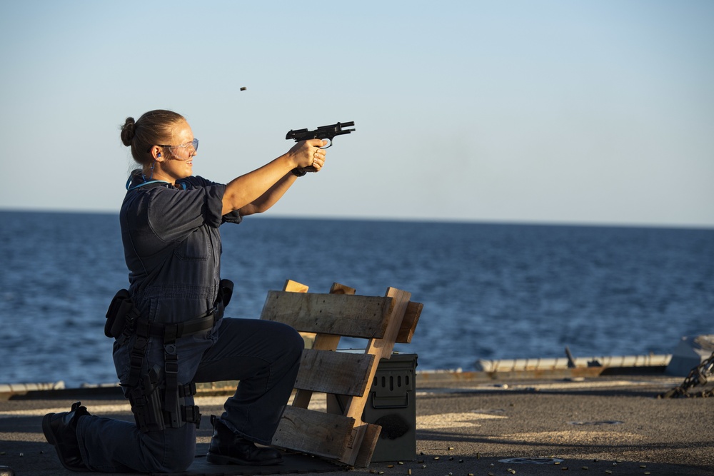 Sterett Sailors Participate in a Live-Fire Exercise