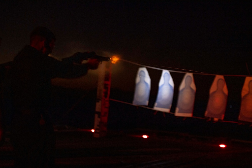 Sterett Sailors Participate in a Night Time Live-Fire Exercise