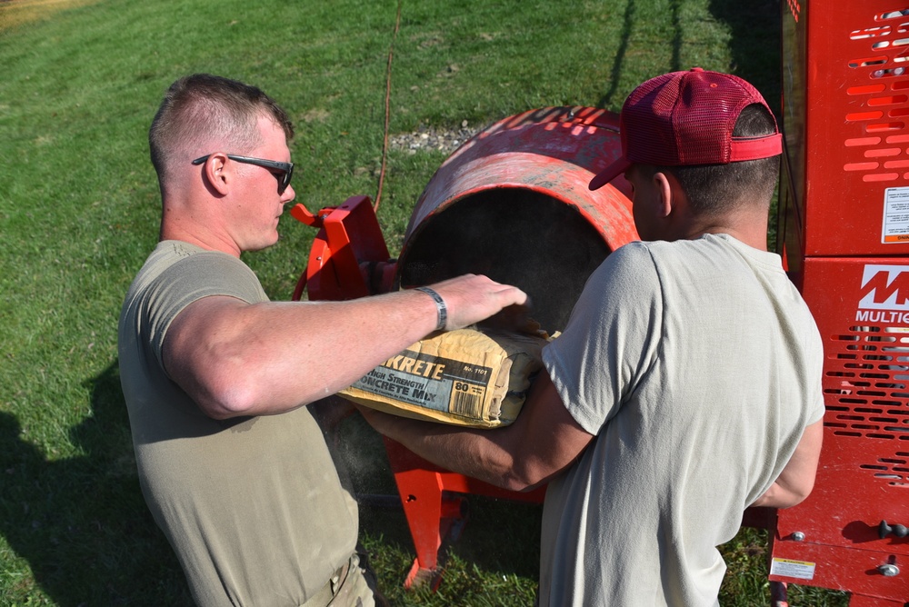 201st RED HORSE Squadron improves infrastructure at Horsham Air Guard Station