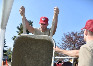 201st RED HORSE Squadron improves infrastructure at Horsham Air Guard Station