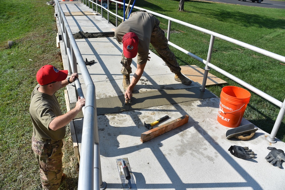 201st RED HORSE Squadron improves infrastructure at Horsham Air Guard Station