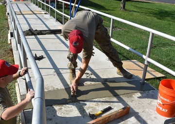 201st RED HORSE Squadron improves infrastructure at Horsham Air Guard Station