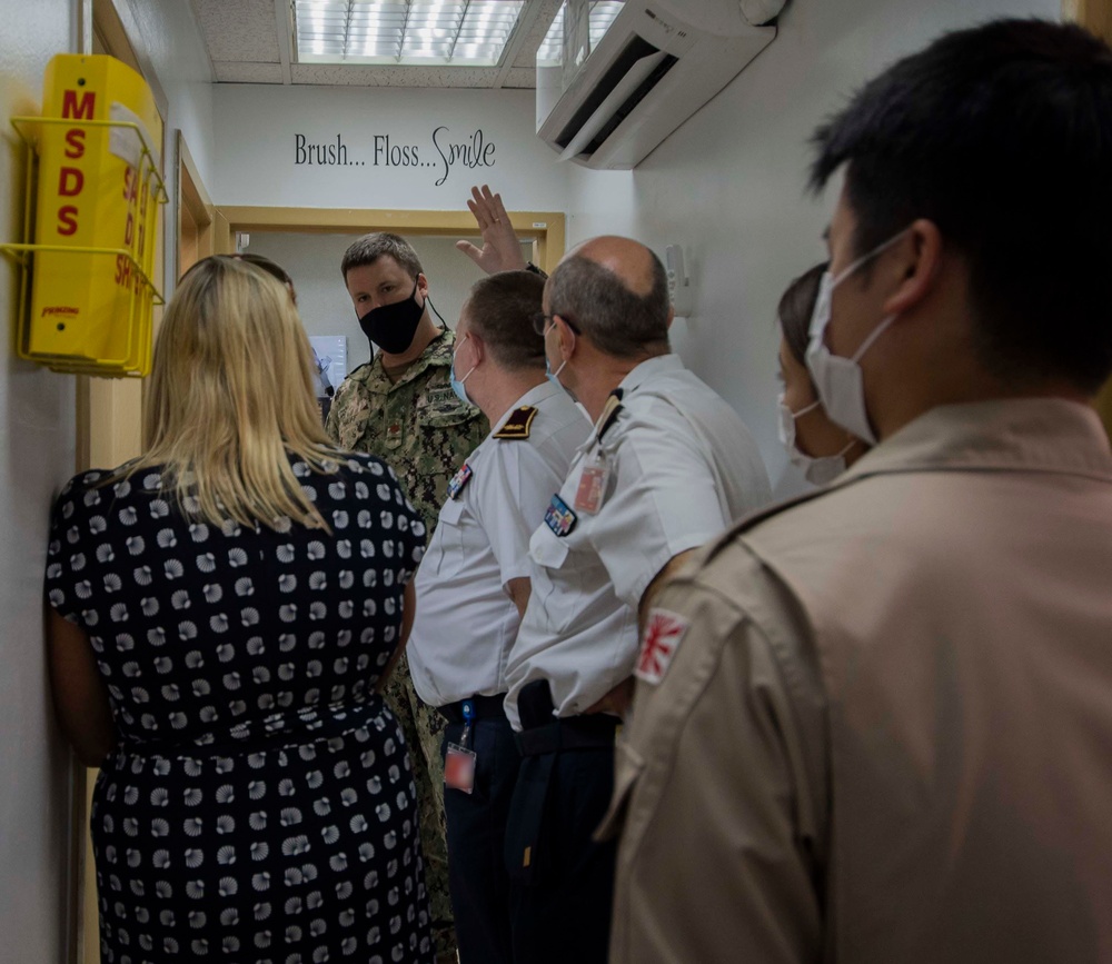 Foreign Military Medical Personnel discuss COVID-19