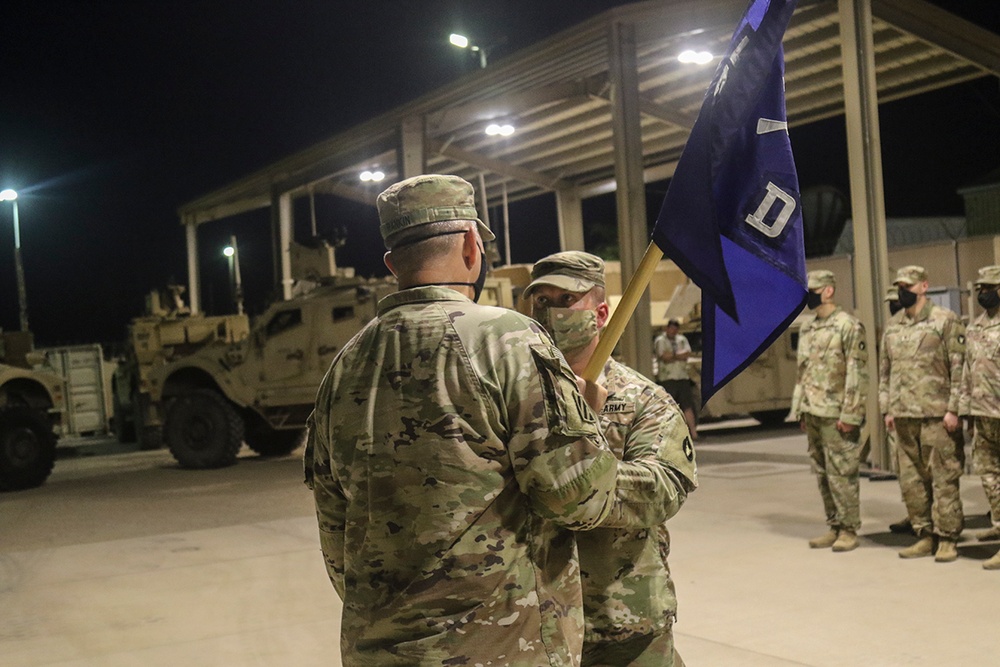 Change of command ceremony Delta Company 2nd Battalion 135th Infantry Regiment