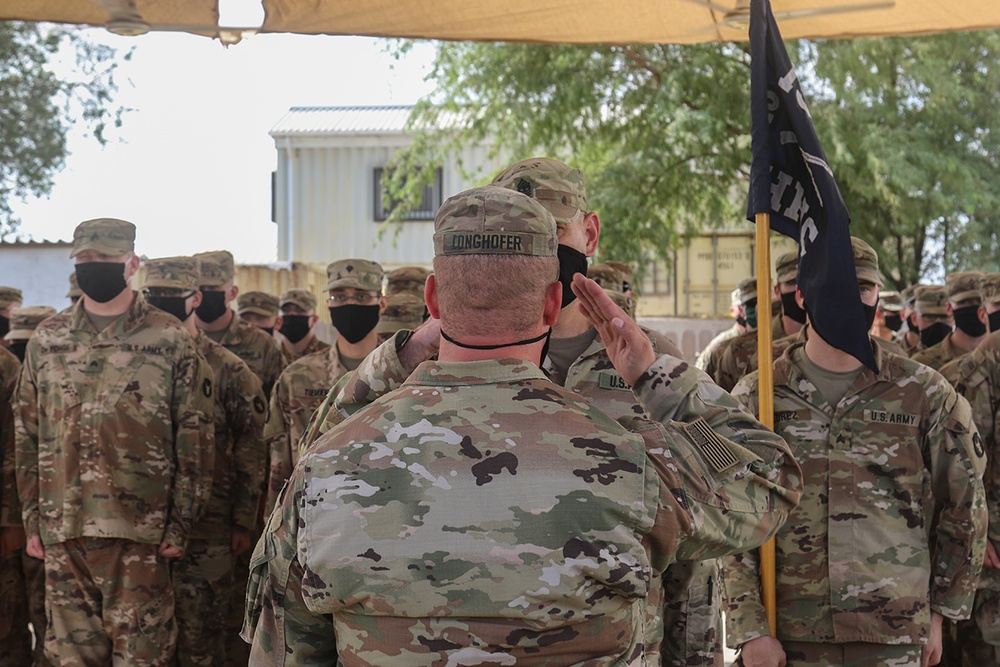 Change of command ceremony Headquarters and Headquarters Company 2nd Battalion 135th Infantry Regiment