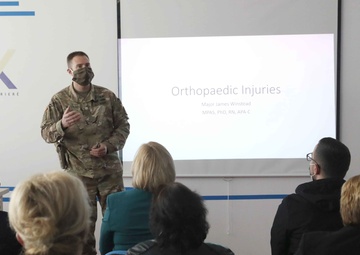 U.S. Army medical providers lecture for Kosovo physicians, nurses