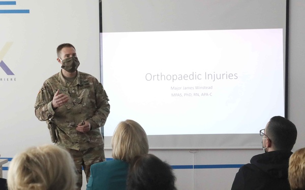 U.S. Army medical providers lecture for Kosovo physicians, nurses