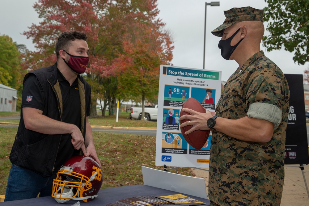 Washington Football Team Touching Base Tour at MCB Quantico