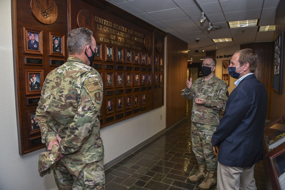 HAC-D majority professional staff member Hayden Milberg visits AFSOC