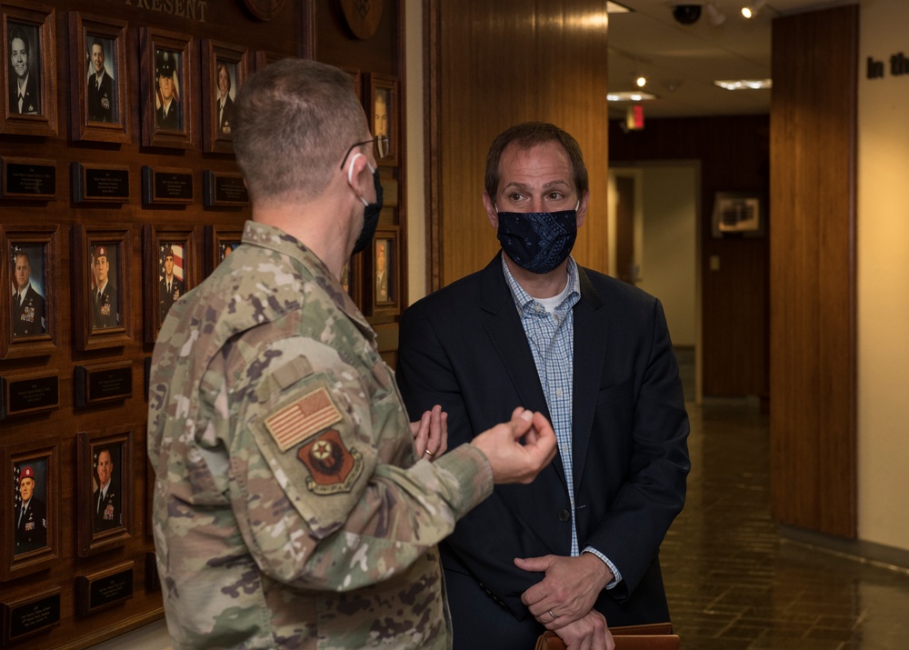 HAC-D majority professional staff member Hayden Milberg visits AFSOC