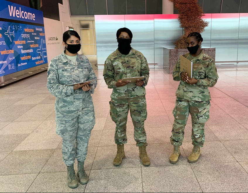 National Guard Soldiers Assist with NYS Department of Health Travel Advisory Screening