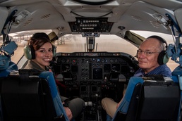 Flying the T-1A Jayhawk is a family tradition for Vance student pilot