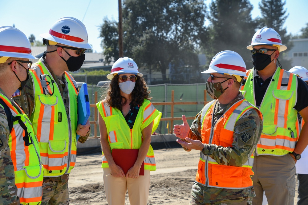 MG Milhorn visits Stockton VA construction