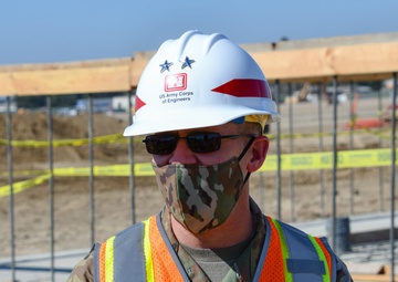 MG Milhorn visits Stockton VA construction