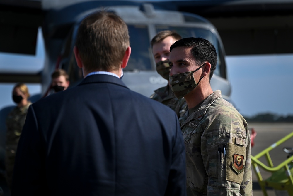 HAC-D majority professional staff member Hayden Milberg visits AFSOC