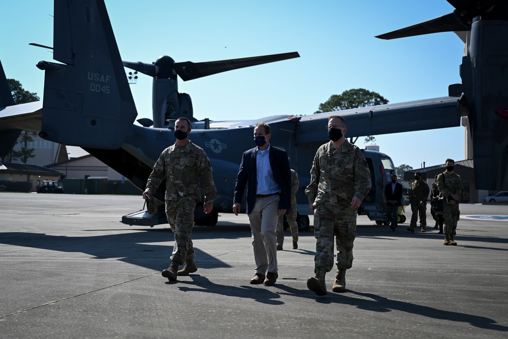 HAC-D majority professional staff member Hayden Milberg visits AFSOC