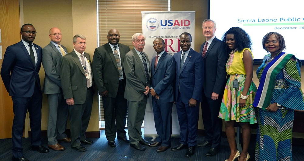 Members of USAID meet with Leadership of Sierra Leone