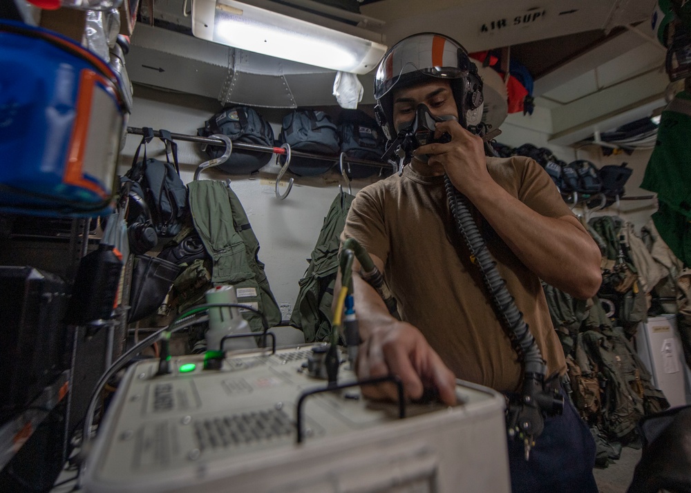 Sailor Runs Communications Test