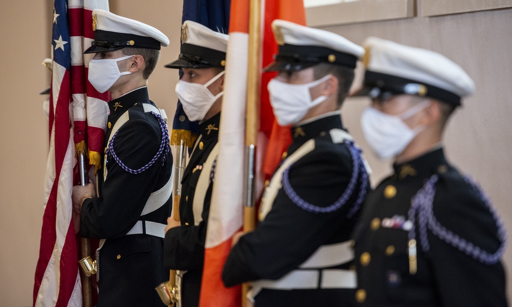 Honor guard during COVID-19