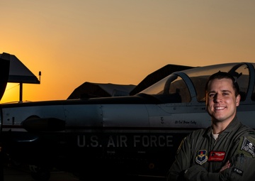 Instructor Pilot Poses For Photo