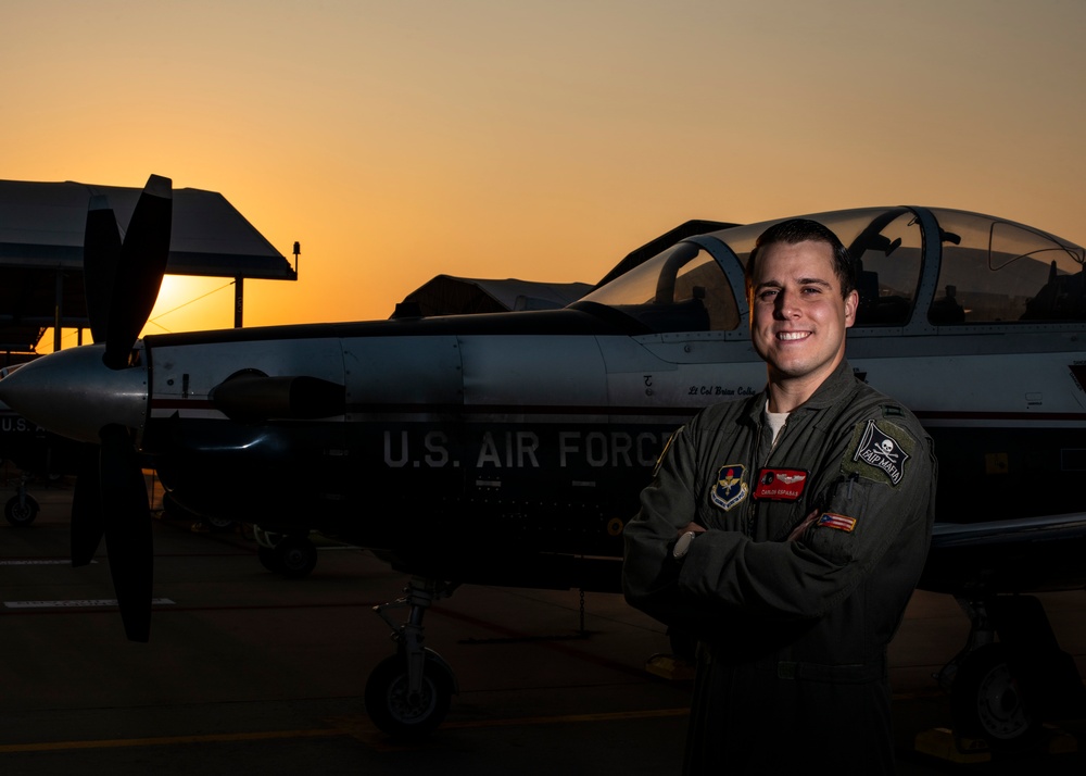 Instructor Pilot Poses For Photo