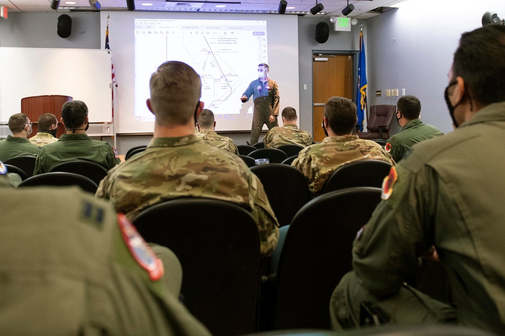 Wildfire support brief at Creech AFB