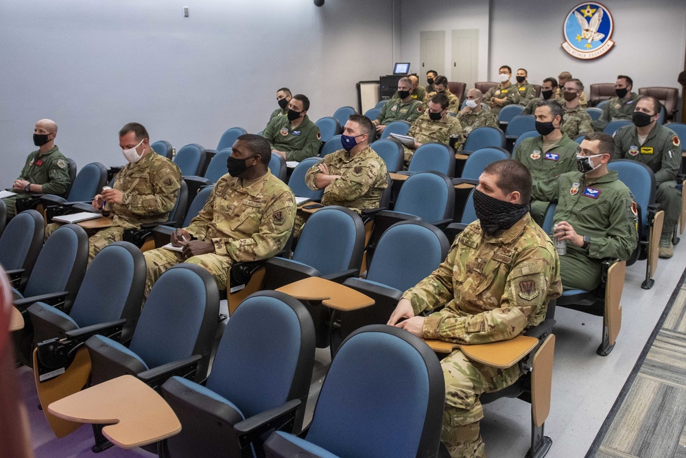 Wildfire support brief at Creech AFB