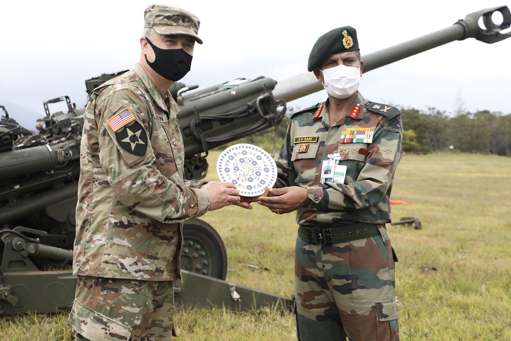 Lt. Gen. S K Saini visits 25th Infantry Division Lightning Academy