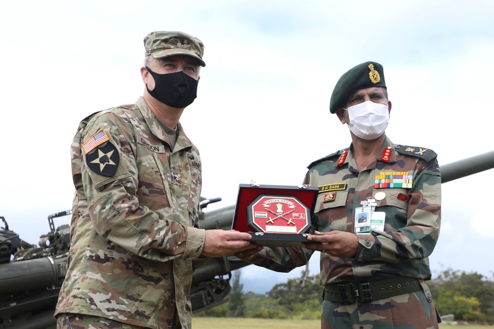 Lt. Gen. S K Saini visits 25th Infantry Division Lightning Academy