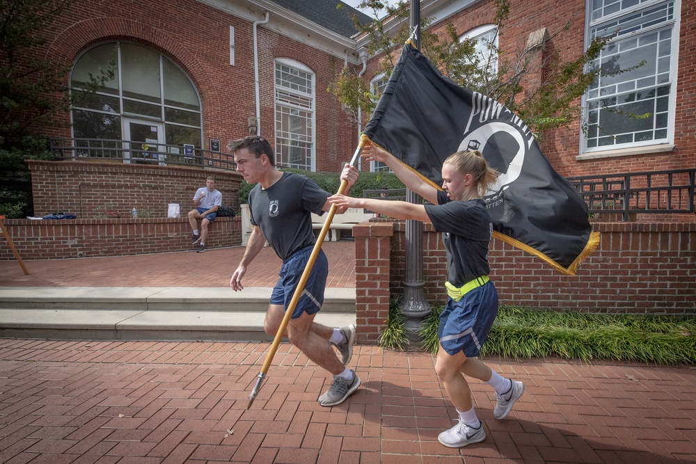 POW flag hand off