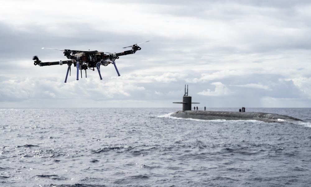 Drone Delivers Payload to USS Henry M. Jackson