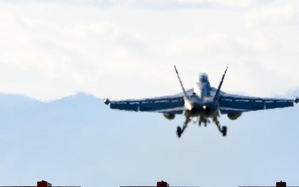 EA-18G Growler Lands at Misawa Air Base