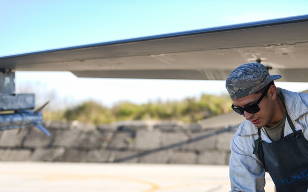 Airmen from 31st AMXS service LOX during NATO eAP