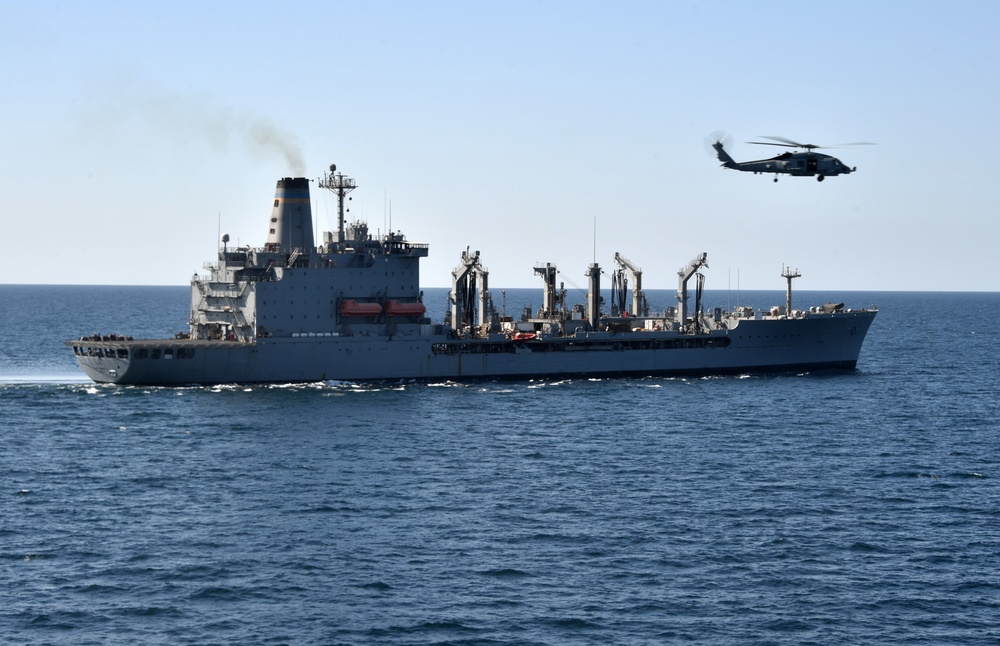 USS Philippine Sea Replenishment-At-Sea