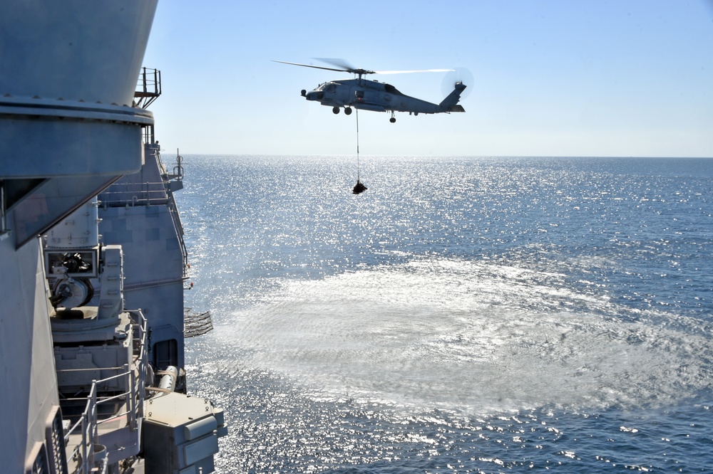 USS Philippine Sea Replenishment-At-Sea