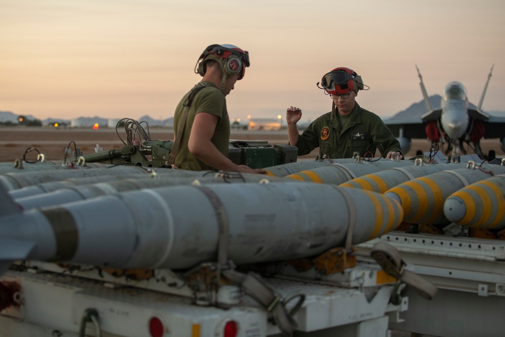 Ordnance Marines Load Bombs