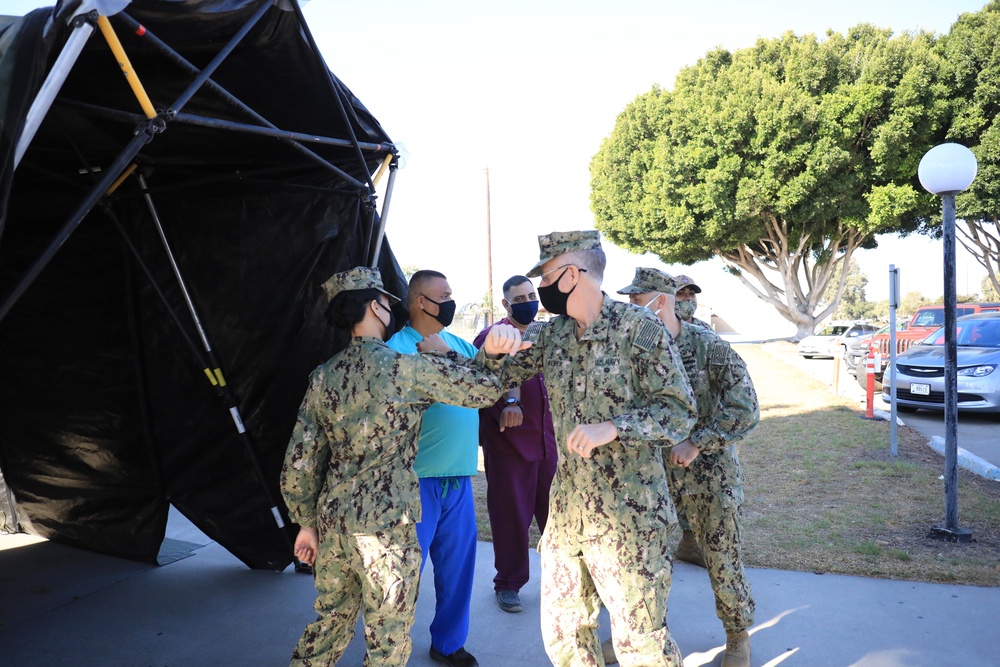 Naval Medical Forces Pacific Commander Visits Branch Health Clinic Port Hueneme