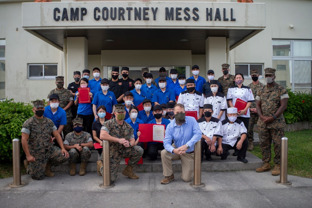 Food Service Master Labor Contractors Recieve Letter of Appreciation