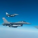 KC-135R Stratotanker refuels F-16C Fighting Falcon