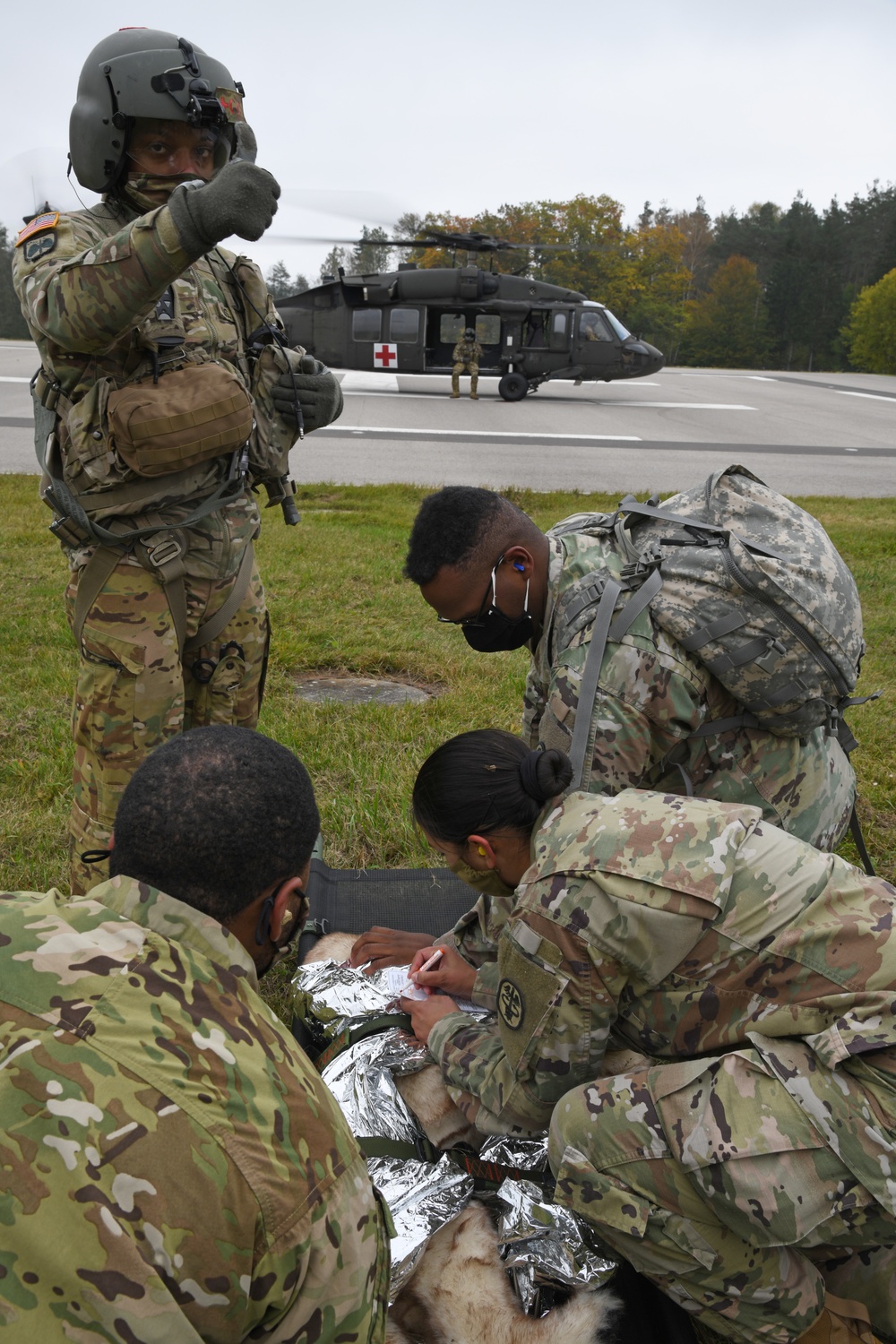 Military Working Dogs MEDEVAC Training