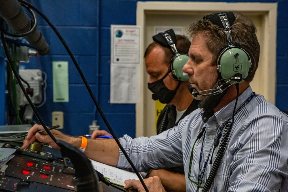 The U.S. Army Aeromedical Research Laboratory’s (USAARL) Enroute Care Group (ECG) and the U.S. Army Aviation School of Medicine (USASAM) preforms altitude testing on patient isolation units.