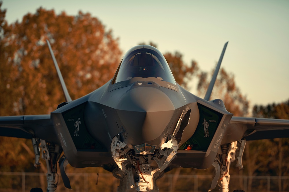 Vermont's Final F-35 Lands During Fall Foliage