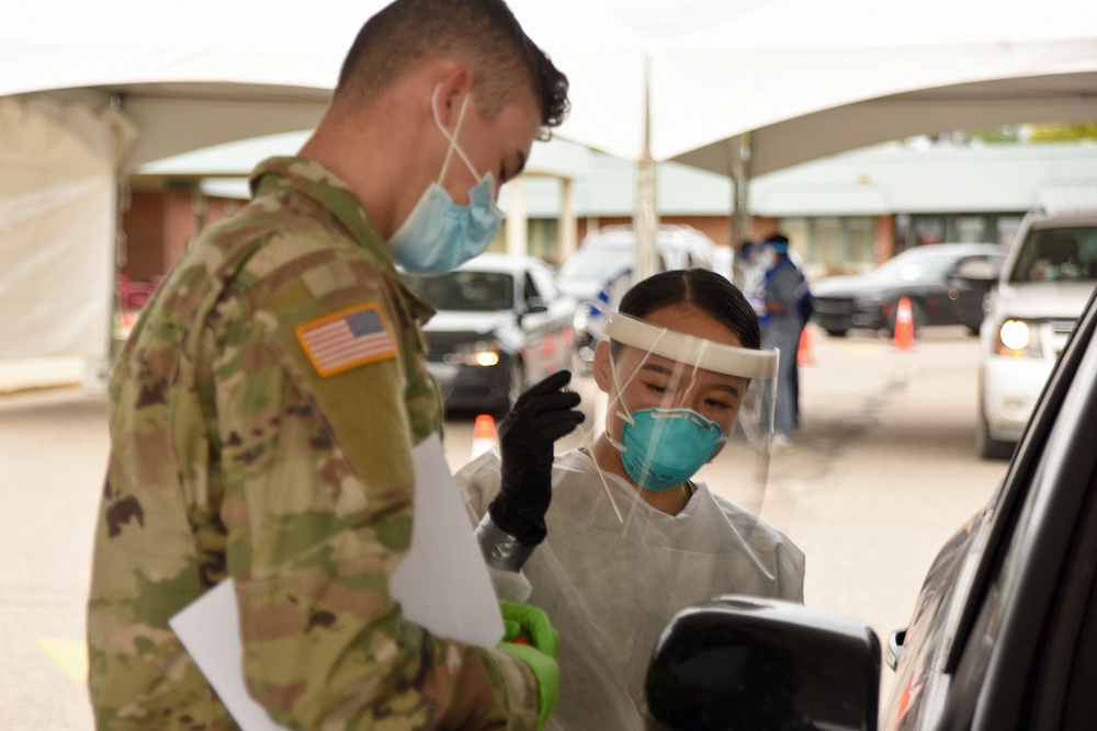 Michigan National Guard Task Force 182nd Performs No-Cost COVID-19 Tests In Washtenaw County